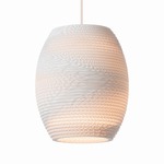 Oliv Scraplights Pendant - White / White