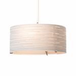 Drum Scraplights Pendant - White / White