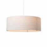 Drum Scraplights Pendant - White / White