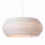 Ohio Scraplights Pendant - White / White