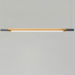 Bennington Linear Pendant - Natural Oak / Black