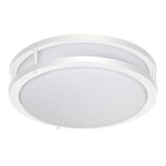 CM403 White Flush Mount Ceiling / Wall Light - White / White