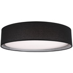 Dalton Ceiling Light - White / Black Textured Fabric