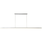 Vega Linear Pendant - Brushed Nickel / Frosted