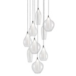 Victoria Multi Light Pendant - Chrome / Clear