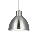 Chroma Pendant - Brushed Nickel / White