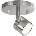 Lyra Adjustable Ceiling Spot Light - Brushed Nickel / Frosted