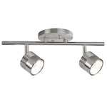 Lyra Adjustable Ceiling Spot Light - Brushed Nickel / Frosted