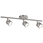 Lyra Adjustable Ceiling Spot Light - Brushed Nickel / Frosted