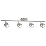 Lyra Adjustable Ceiling Spot Light - Brushed Nickel / Frosted