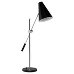 Tivat Table Lamp - Chrome / Black