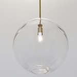 Float 1.0 Pendant - Brushed Brass / Clear