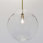 Float 1.0 Pendant - Brushed Brass / Clear
