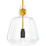 Knot Large Pendant - Yellow / Clear