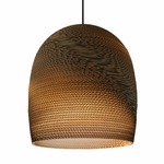 Bell Scraplights Pendant - Black / Natural