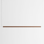Bennington Wide Pendant - Walnut / White