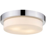 Morgon Ceiling Light - Chrome / Opal