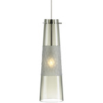 Bonn Freejack Pendant - Satin Nickel / Smoke