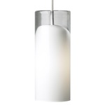 Horizon Monopoint Pendant - Satin Nickel / Opal