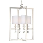 Chadbourne N6841 Pendant - Polished Nickel / White Linen