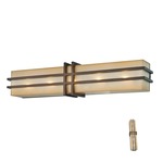 Underscore Bathroom Vanity Light  - Cimmaron Bronze / Brushed Caramel