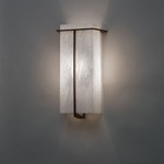 Synergy 0485 Damp Wall Light - Medieval Bronze / White Swirl