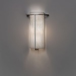 Synergy 0475 Damp Wall Light - Smoked Silver / White Swirl