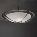 Synergy 0482 Damp Pendant - Dark Iron / White Swirl