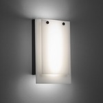 Invicta Outdoor 16352 Wall Light - Black / Opal