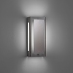 Invicta Outdoor 16353 Wall Light - Satin Pewter / Opal