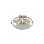 Montauk Ceiling Light Fixture - Polished Nickel