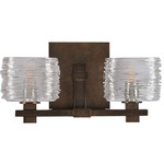 Clearwater Bathroom Vanity Light - Vintage Bronze / Clear