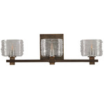 Clearwater Bathroom Vanity Light - Vintage Bronze / Clear