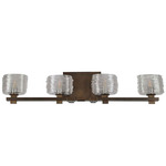 Clearwater Bathroom Vanity Light - Vintage Bronze / Clear