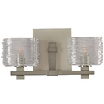 Clearwater Bathroom Vanity Light - Satin Nickel / Clear