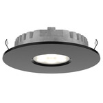 SuperPuck Recessed Puck Light - Black / Frosted