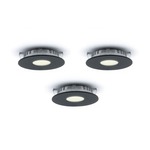 SuperPuck Recessed Puck Light Kit - Black / Frosted