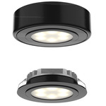 4005 2-in-1 Puck Light 12V - Black / Frosted