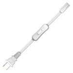 PowerLED Puck Power Cord - White