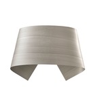 Hi-Collar Wall Light - Brushed Steel / Grey Wood