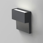 Piano Dual Wall Light - Anthracite Grey / Frosted