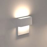 Piano Dual Wall Light - Silver / Frosted