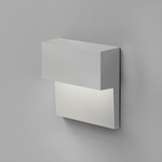 Piano Mono Wall Light - Silver / Frosted