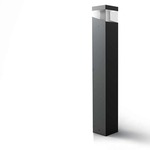 Tetragono Outdoor Bollard - Anthracite Grey