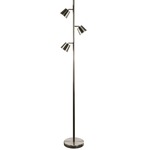 625 Floor Reading Lamp - Satin Chrome