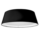 Tapered Drum Ceiling Light Fixture - Black