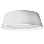 Tapered Drum Ceiling Light Fixture - White
