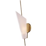 Cooper Wall Sconce - Aged Brass / Opal