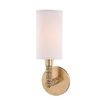 Dubois Wall Sconce - Aged Brass / Off White