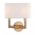 Dubois Wall Sconce - Aged Brass / Off White